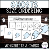 FREE Ghosts Size Ordering for Halloween | Order by Size | 