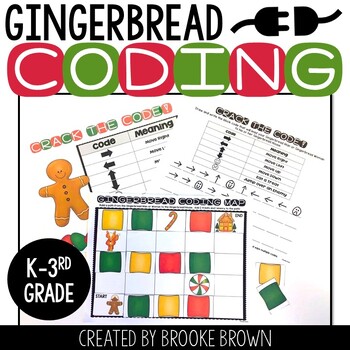 Preview of FREE Gingerbread Coding - DIGITAL + PRINTABLE - Hour of Code - Christmas Coding