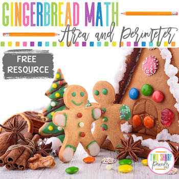 Preview of FREE Gingerbread House Perimeter and Area | Area and Perimeter Project
