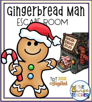 Preview of FREE Gingerbread Man Escape Room - Holiday Activities for New Year 2023 #Winter