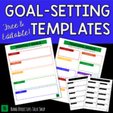 FREE Goal Setting Templates- Editable!