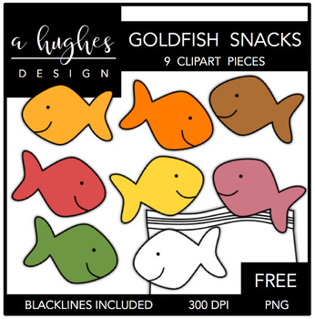 Preview of FREE Goldfish Snacks Clipart
