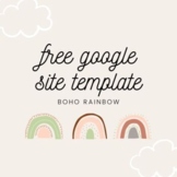 FREE Google Site Template (Boho Rainbow)