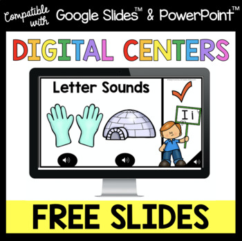 Preview of FREE Google Slides for Kindergarten - Phonics - Math - Behavior Back to School