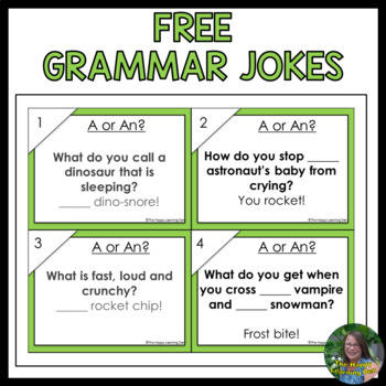 FREE Grammar Jokes by The Happy Learning Den | Teachers Pay Teachers