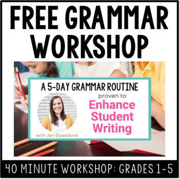 Preview of FREE Grammar Workshop: 5 Daily Grammar Mini-Lessons and Practice Activities