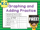 FREE Graphing and Addition Practice K-1