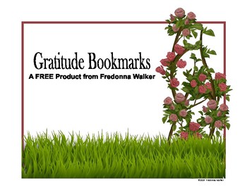 Preview of FREE Gratitude Bookmarks
