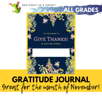 Preview of FREE - Gratitude Journals | All Grades