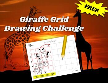 Preview of FREE Grid Drawing Challenge Worksheet/Handout