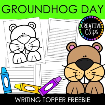 Preview of FREE Groundhog Day Writing {Groundhog Craft}