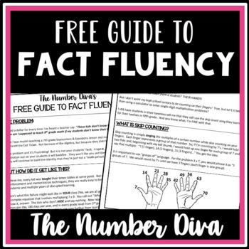 Preview of FREE Guide to Fact Fluency: Multiplication & Division Facts Made EASY!