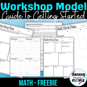 Preview of FREE Guide to Getting Started with Workshop Model | Math Small Groups