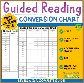 Preview of FREE Guided Reading Conversion Chart