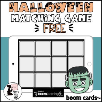 Preview of FREE Halloween Boom Cards™ Matching Game | Free Halloween Memory Game