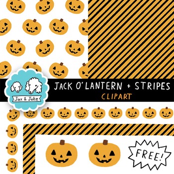 Preview of FREE Halloween Borders and Backgrounds - Fall Pumpkin Clipart