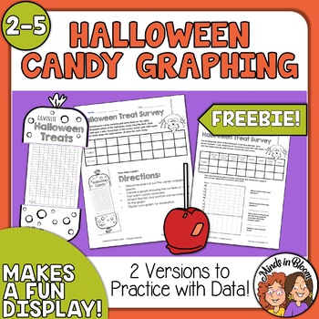 Preview of FREE Halloween Candy Graphing Survey and Bar Graph Activity