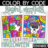 FREE Halloween Color by Sight Word Practice Pre-Primer and