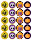 FREE Halloween Cupcake Toppers, Circle Labels, Spooky Roun