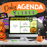 Halloween Daily Schedule Agenda Google™ Slide