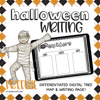 Preview of FREE Halloween | Differentiated Writing | Google Apps