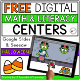 FREE Halloween Digital Centers - Math & Literacy | Distanc