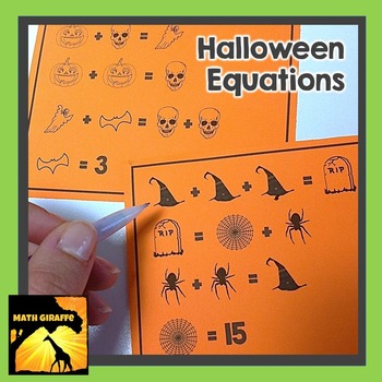 Preview of FREE Halloween Equations