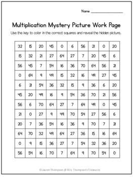 Free Halloween Activity - Multiplication Mystery Picture | TpT