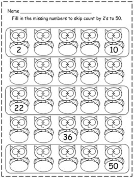 halloween skip counting by 2 5 10 and 100 worksheets tpt