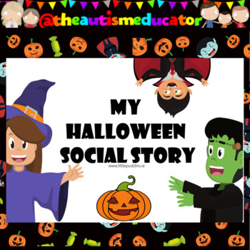 Preview of FREE Halloween Social Story Coronavirus Edition for Autism Special Education