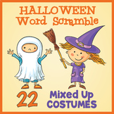 FREE Halloween Word Scramble Puzzle Worksheet Activity