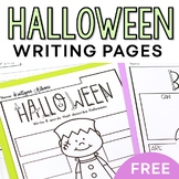 FREE Halloween Writing Pages - Creative Writing Prompts