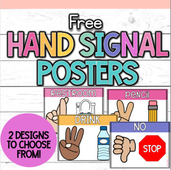 Preview of FREE Hand Signal Posters