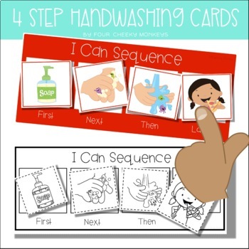 Handwashing sequencing activity for preschoolers