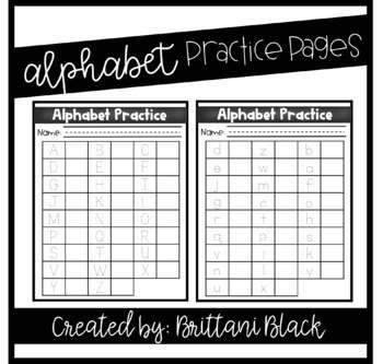 Preview of Alphabet Worksheets FREE