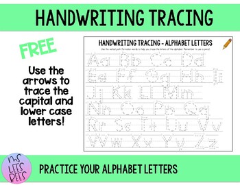 FREE Handwriting Support Tracing and Practice - capital and lower case ...