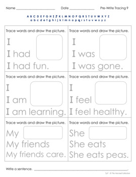 free handwriting worksheet k 1st 2nd grade by the harstad collection
