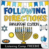 FREE Hanukkah Scene Listening & Following Multi-Step Direc