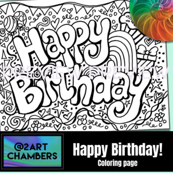 Download Happy Birthday Coloring Pages Worksheets Teaching Resources Tpt