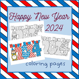 FREE Happy New Year 2024 Coloring Pages