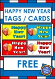 FREE Happy New Year Tags / Cards.