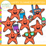 FREE Happy Summer Starfish Clip Art