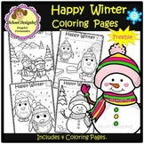 FREE - Winter Coloring Pages - Freebie (School Designhcf)