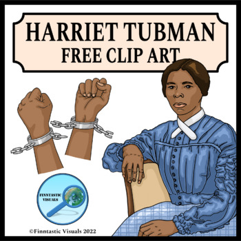 Preview of FREE Harriet Tubman Clip Art for Black History Month and Women's History Month
