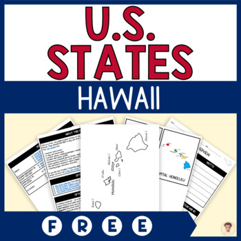 Preview of FREE Hawaii State Unit Study | Capital, Bird, Flower, Flag, Animal