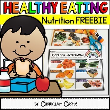 Preview of FREE Healthy Eating & Nutrition: I Can Eat a Rainbow