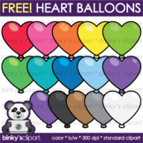 FREE Heart Balloons! by Binky's Clipart | Valentine's Clip Art
