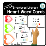 Orthographic Mapping Flashcards For Heart Words With Irreg