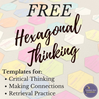 Preview of FREE Hexagonal Thinking Activity Templates for Novel Study 