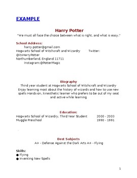 Preview of FREE High School Resume Template + Example